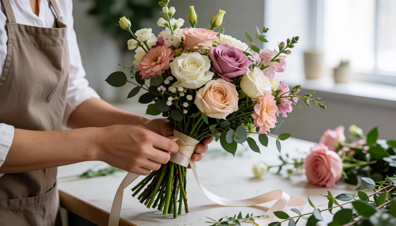 Wedding day florals